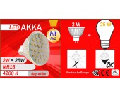 LED светодиодная лампа АККА MR16 2W